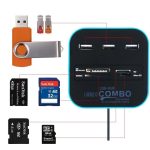 USB Hub 3 Port 4 Card Reader SD/MMC/M2/MS Combo All in one - Image 2