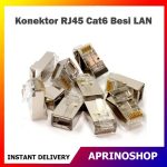 Konektor RJ45 Cat5 Besi LAN Connector RJ45 Metal