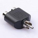 Konektor RCA Male to 2 Female Splitter Jack Konektor Y 1 RCA to 2 RCA - Image 3