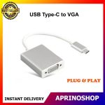 USB Type C to VGA Converter Adapter Kabel USB Tipe C to VGA