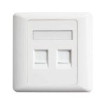 Faceplate RJ45 RJ11 Wall Plate Socket Tembok Inbow Single Double Port - Image 5