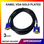 Kabel VGA 3 Meter Gold Plated Male VGA 3 Meter HIGH QUALITY