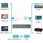 USB Type C to VGA Converter Adapter Kabel USB Tipe C to VGA - Image 3