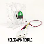 FAN Casing Transparan PC Kipas CPU 8 cm Fan Case + Baut - Image 3