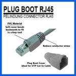PLUG BOOT UTP RJ45 Cat6 Cat5 Karet Cover Konektor Pelindung RJ 45 - Image 3