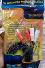Kabel Aux RCA to RCA Audio Stereo Gold Plated 1.5 Meter AUX 2 ke 2 - Image 3