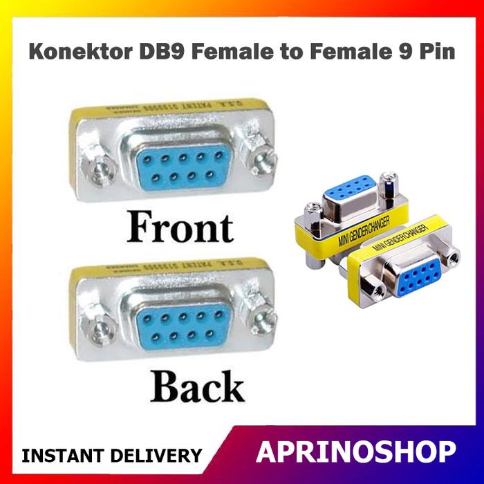 607daeb9-d77e-4b7c-aa5f-26d715e4eea4.jpg Konektor DB9 Female to Female 9 Pin Gender SERIAL - Image 1