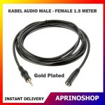 Kabel AUDIO Perpanjangan Extension Male Female 1.5 Meter Gold Plated
