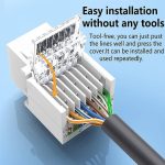 Modular Jack Rj45 Cat5E Network Toolless Tool-less Keystone LAN Female - Image 2