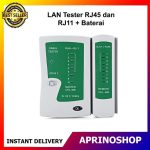 LAN Tester RJ45 dan RJ11 Kabel Jaringan Tes Kabel Network + Baterai