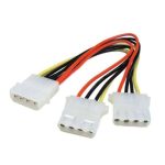 Kabel Power 4 Pin Male Molex to 2 Female Splitter Cabang - Image 2