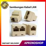 Barel RJ45 Double Sambungan Kabel LAN UTP Female