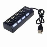 USB Hub 4 Port Saklar On Off High Speed - Image 3