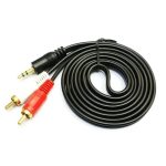 Kabel Audio to RCA 3.5mm 2 Gold Plated 1.5 Meter 1.5m Audio 1-2 Aux - Image 3