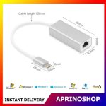 Converter USB Type C to LAN RJ45 Adapter USB C 10/100Mbps Network
