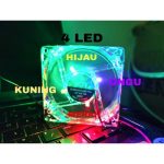 FAN Casing Transparan PC Kipas CPU 8 cm Fan Case + Baut - Image 2