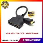 Kabel HDMI Splitter 2 Port Tanpa Adaptor/ Power HD 1080P