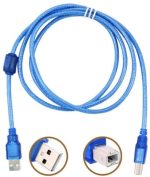 Kabel Printer USB Biru Transparan Kabel USB Printer AM-BM - Image 3