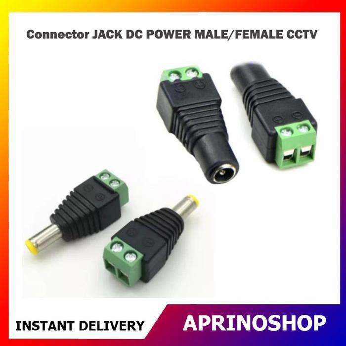 c4ecd62f-baf4-465f-ba37-e0cc8f014331.jpg Connector JACK DC POWER CCTV MALE/FEMALE Camera CCTV - Image 1
