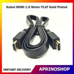 Kabel HDMI 1.5 Meter FLAT Gold Plated High Quality HDMI 1.5M