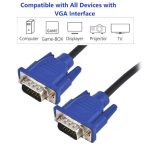 Kabel VGA 1.5 Meter / VGA 1.5M Standar 15 Pin - Image 2