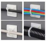 Klem Kabel Tempel 100pcs Double Tape Klip Tie Mount Pengait Kabel Tis - Image 2