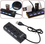 USB Hub 4 Port Saklar On Off High Speed - Image 5