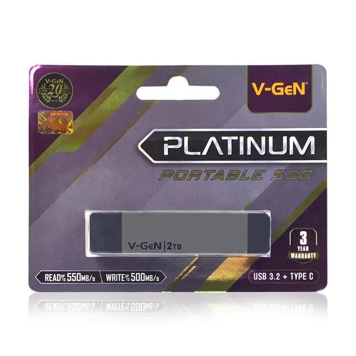 V-GeN SSD Portable 2TB Storage External USB 3.2 Type-C 2 TB VGEN Penyimpanan - Image 5