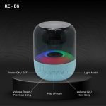 Wireless Bluetooth Speaker Portable LED RGB With Mic Super Bass Biru - Image 2