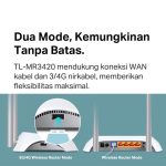 TP-Link TL-MR3420 | 3G 4G Modem | 300Mbps | Wireless N Router | LTE Router | Bandwidth Control Sinyal - Image 5