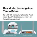 TP-Link TL-MR3420 | 3G 4G Modem | 300Mbps | Wireless N Router | LTE Router | Bandwidth Control Sinyal - Image 5