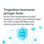 TP-Link Archer C64 | AC1200 WiFi 5 Router | Wireless | Dual Band | Gigabit | Easy Mesh - Image 4