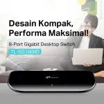 TP-Link TL-SG1008D | 8 Port Gigabit Switch | Desktop Ethernet Hub | Plug & Play | Auto Negotiation - Image 2