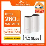 TP-Link Deco M4 | 2 Pack | AC1200 Mesh WiFi System | WiFi 5 1200Mbps | Dual Band Router | Gigabit