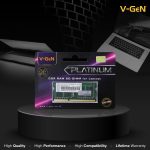 SODIMM DDR3 2GB PC-10600 1333Mhz Platinum V-GEN RAM Laptop DDR3L 2 GB 1333 MHz