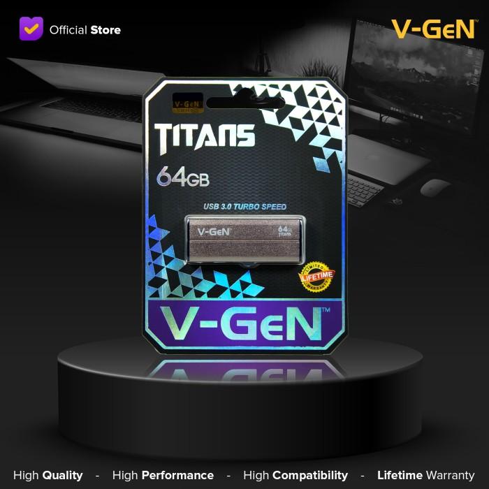 213dd4c1-17ca-4976-b293-8bddc797a014.jpg USB FlashDisk 3.0 Titans 64GB V-GeN Flash Disk 64 GB VGEN Drive ORI - Image 1