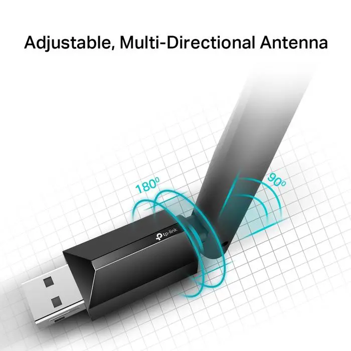 TP-Link Archer T2U Plus |  AC600 Wireless USB Adapter | High Gain |  Wireless Dual Band | WiFi Dongle Router - Image 4