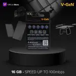 Micro SD Class 10 Turbo 16 GB 85 MB/s V-GeN (Non Adapter) - Image 2