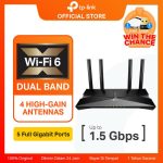 TP-Link AX10 | AX1500 Wi-Fi 6 Router | Dual-Band | Gigabit | Mesh | Access Point | VPN | Parental Control