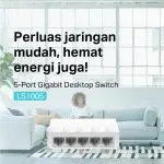TP-Link LS1005 | 5 Port Desktop Switch | 10/100Mbps | Unmanaged | Ethernet Splitter | Plug & Play Plastic - Image 2