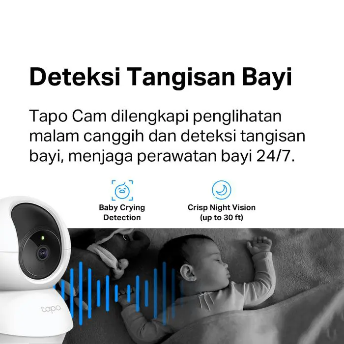 TP-Link Tapo TC71 Kamera 2K | 360? view | Motion Tracking & Night View | Suara Dan Lampu Alarm otomatis - Image 5