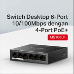 Mercusys MS106LP 6-Port 10/100Mbps Desktop Switch with 4-Port PoE+ Metal - Image 2