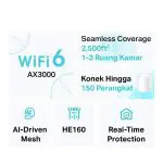 TP-LINK | Deco X50 | AX3000 Mesh WiFi 6 System | Garansi 1 Tahun | 1/2/3 Pack - Image 3