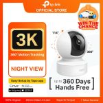 TP-Link | Tapo C232 | Kamera Keamanan  Wi-Fi 3K 5MP | 360 View | Tracking Gerakan & Penglihatan Malam Hingga 40 Ft | Deteksi AI | Two Way Audio