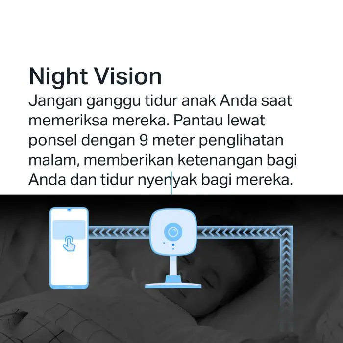 TP-Link | Tapo C110 | 2K WiFi Camera | IP CCTV | Indoor |  Night Vision | AI Detection | Two Way Audio Kamera Wireless - Image 5