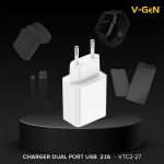 V-GeN Adaptor Travel Charger 65W VTC3-03 Fast Charging 2 PD QC4 Type C - Image 3
