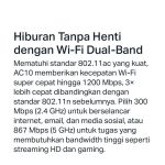 Mercusys router AC10 AC1200 300Mbps wireless dual band 4 antena router - Image 3