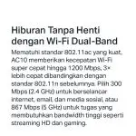 Mercusys router AC10 AC1200 300Mbps wireless dual band 4 antena router - Image 3