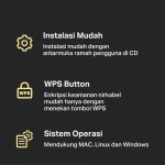 TP-Link TL-WN822N | 300Mbps Wireless USB Adapter | WIFI High Gain | Dongle | Kabel 1,5m | PC MAC Antena Sinyal - Image 5