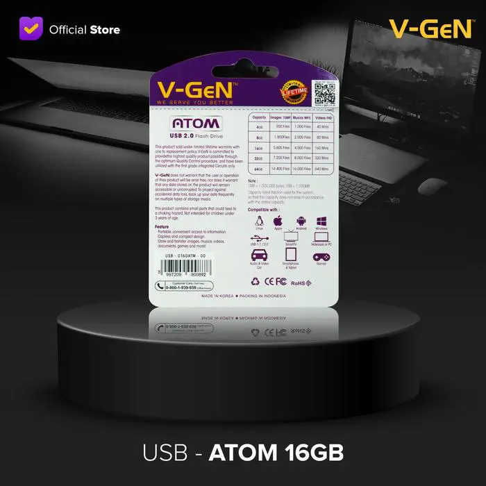 V-GeN USB Flashdisk 16GB ATOM Otg - Image 3